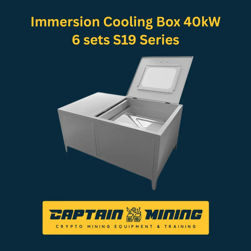 Immersion Cooling Box 40kW 6 Sets S19 Series - Bitcoin Mining Immersion Cooling System - CaptainMining Imagen principal del producto