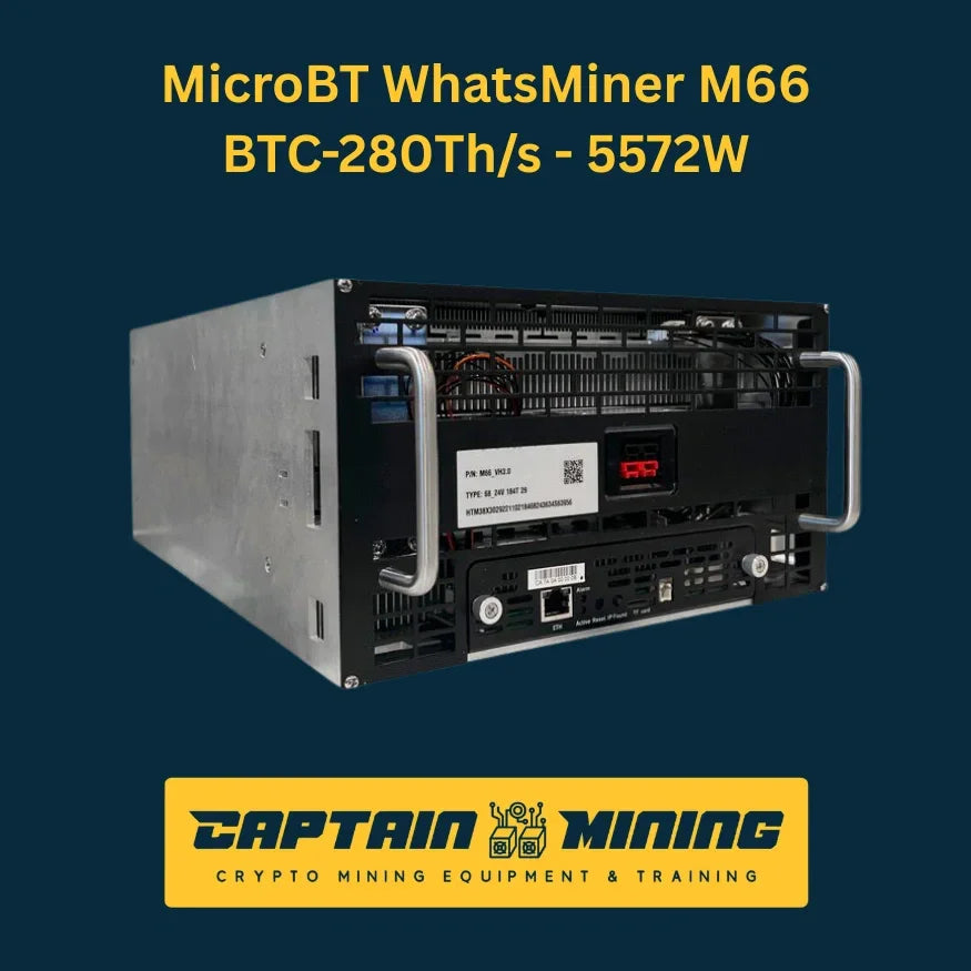 MicroBT WhatsMiner M66 280TH/s 5572W Bitcoin Miner for Sale - ASIC Mining Hardware - CaptainMining