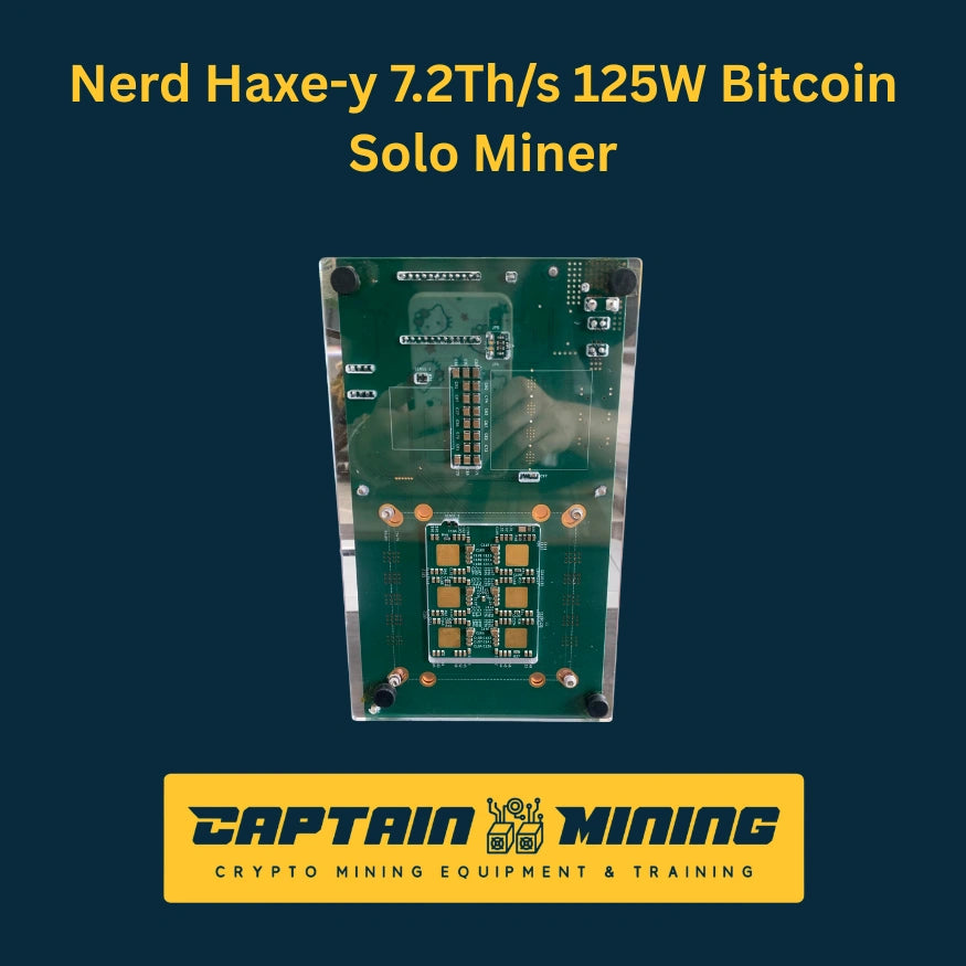 Nerd Haxe-y 7.2Th/s 125W Bitcoin Solo Miner - PCB Circuit Board Top View - CaptainMining