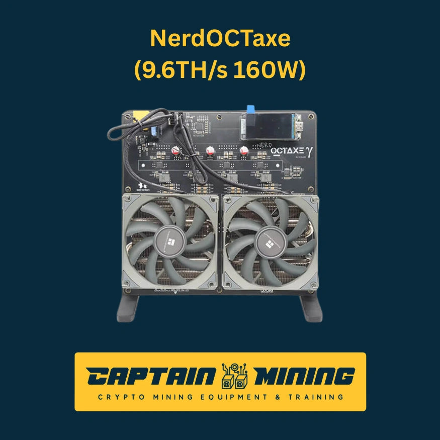 Bitaxe NerdOCTaxe 9.6Th/s 160W Bitcoin Solo Miner - 6-chip high-hashrate nerdqaxe solo bitcoin miner for maximum block-finding probability Image principale du produit
