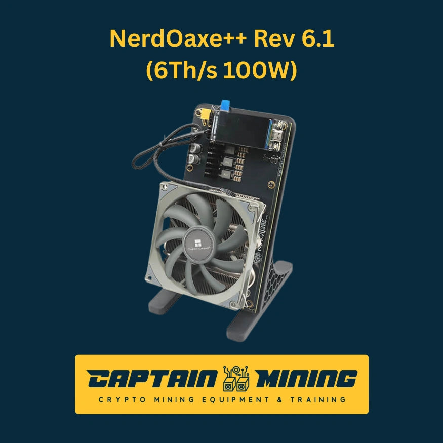 NerdQaxe++ Rev 6.1 6Th/s 100W Bitcoin Solo Miner - reliable nerdqaxe solo bitcoin miner with 180-day warranty and WiFi connectivity