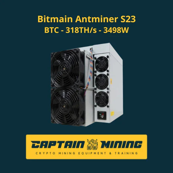 Bitmain Antminer S23 with 318 TH/s hashrate and air-cooling system