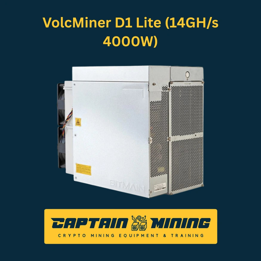 VolcMiner D1 Lite 14GH/s 4000W ASIC Miner - Angle View - CaptainMining