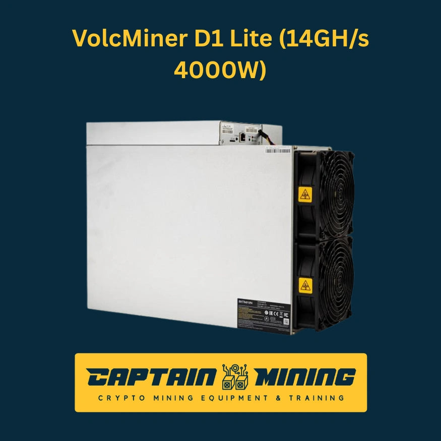VolcMiner D1 Lite 14GH/s 4000W ASIC Miner - Side View - CaptainMining