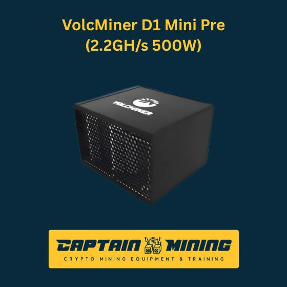 VolcMiner D1 Mini Pre 2.2GH/s 500W ASIC Miner - Front View - CaptainMining